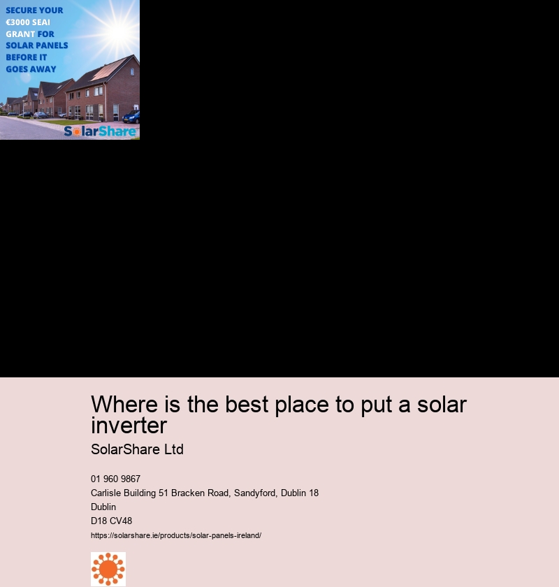Where is the best place to put a solar inverter