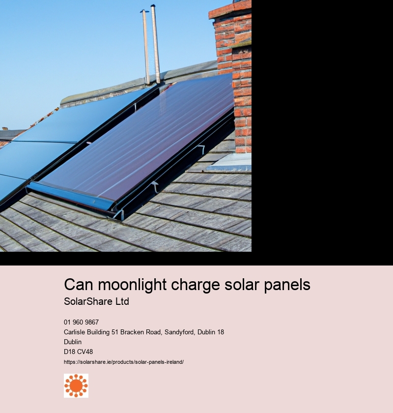 Can moonlight charge solar panels
