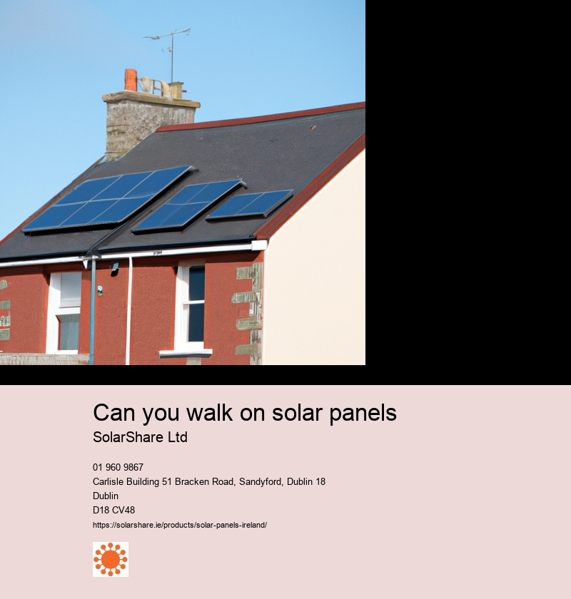 Can you walk on solar panels
