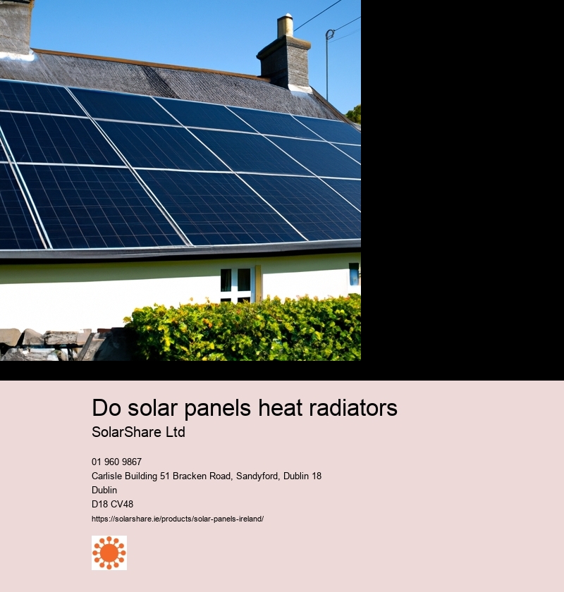 Do solar panels heat radiators