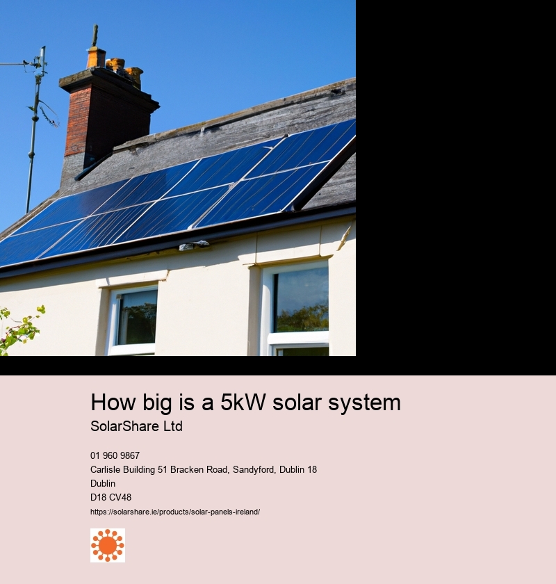 How big is a 5kW solar system