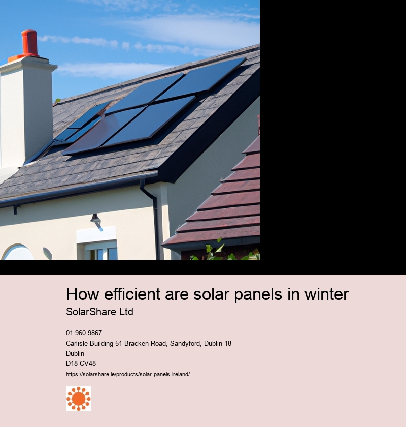 How efficient are solar panels in winter