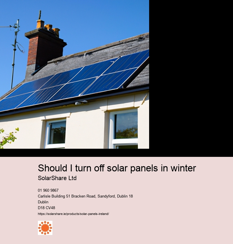 Should I turn off solar panels in winter